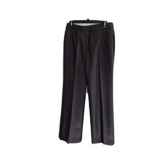 ETRO Pants US 6 IT 42 Purple Sheen Wool Nylon Blend Zip Pockets Button Italy